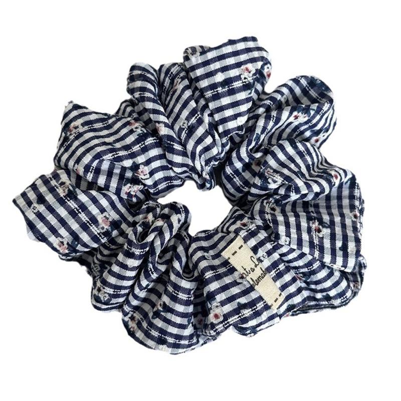 

Stylish Flower Hair Scrunchies With Floral Embroidery Lightweight Elastic Hairbands Ponytail Holder For Girls And Women