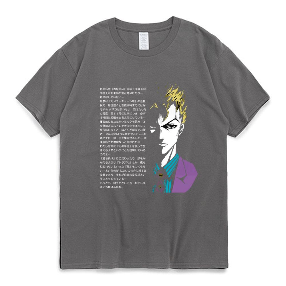 2026 Anime Jojo Bizarre Adventure T Shirt Men Women Short Sleeved Tops Vaporwave Aesthetic Jotaro T-shirt Cotton Kujo Manga Tee Shirt