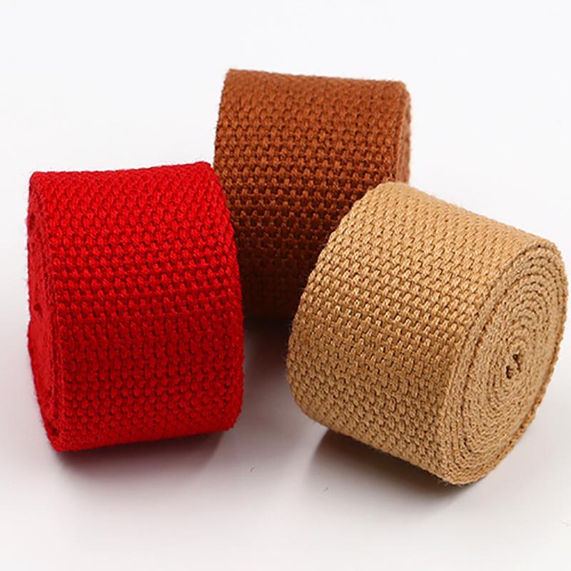 New 5 Meters 30-32Mm Width Canvas Ribbon Polyester Cotton Webbing Strap Sewing Bag Belt Accessories Outdoor Backpack Bag Parts