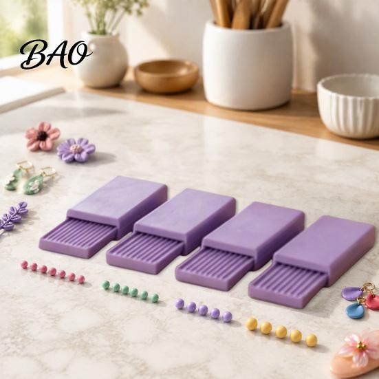 Craft Bead Shaping Mold 4Pcs Clay Gel Ball Roller Maker Tool, 2mm 3mm 4mm 5mm Roller, Professional Sculpting Equipment Molds for DIY Earring,