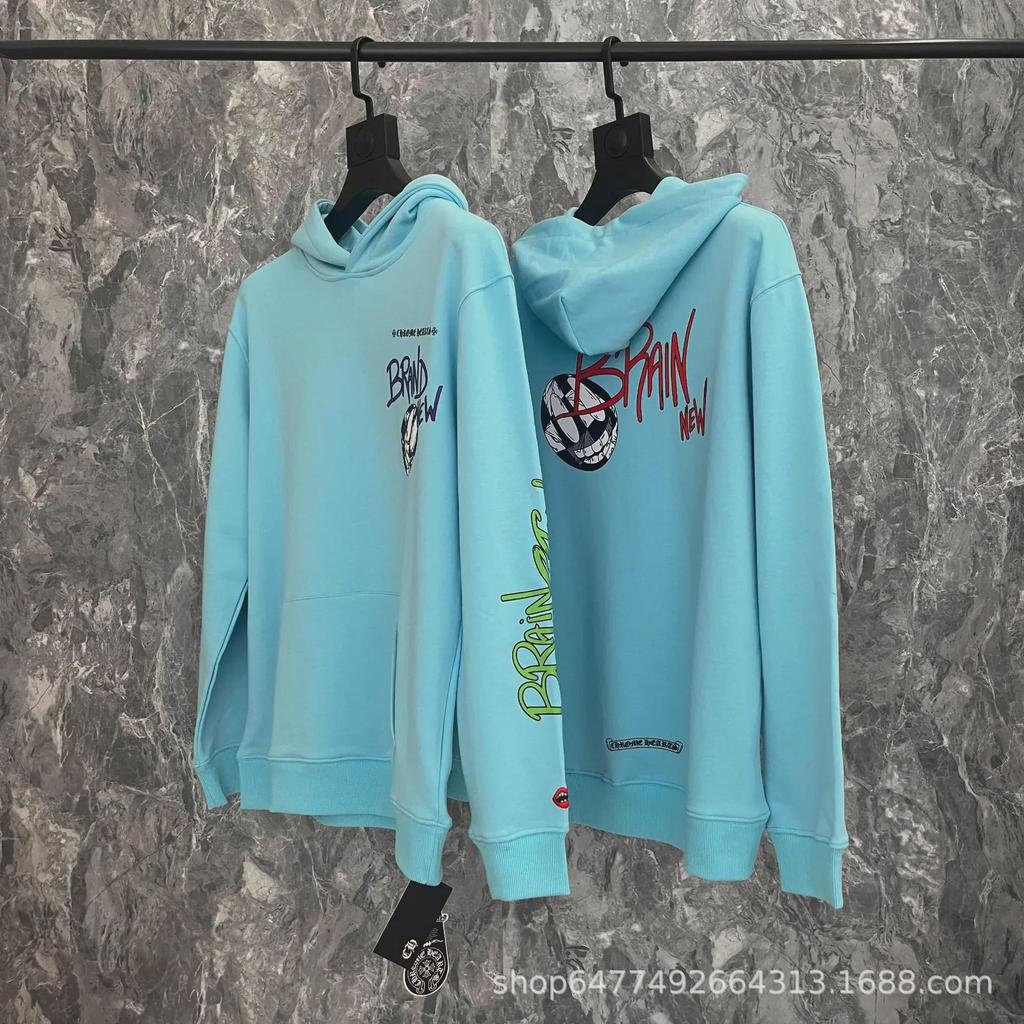 Podzimní/Zimní Klasická Mikina s Kapucí Unisex s Graffiti Potiskem