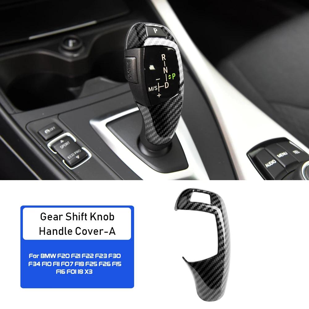 Carbon Fiber Texture Gear Shift Collar for BMW F20 F21 F22 F23 F30 F34 F10 F11 F07 F18 F25 F26 F15 F16 F01