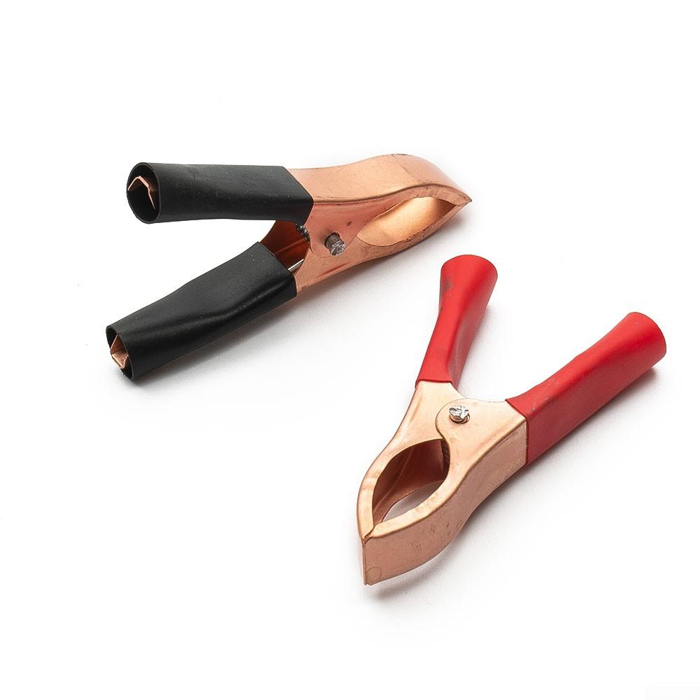 

Товсті пружинні затискачі Клеми акумулятора 70мм Набір з 2 штук Чорний та Червоний 2pcs