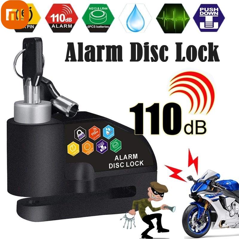 

Xiaomi 110 DB Черный мотоциклетный замок с сигнализацией дискового тормоза, велосипедный замок, замок безопасности