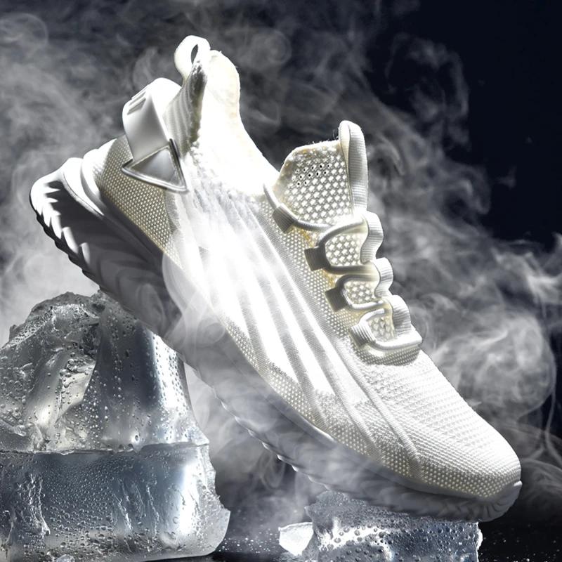 Lightweight Men Sneakers Breathable Men'S Running Shoes Outdoor Casual Shoes Outdoor Mesh Tennis For Male Free Shipping Lace-Up