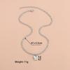 Source Animal Silver Butterfly Pendant Necklace Metal Personality Ladies Collarbone Chain