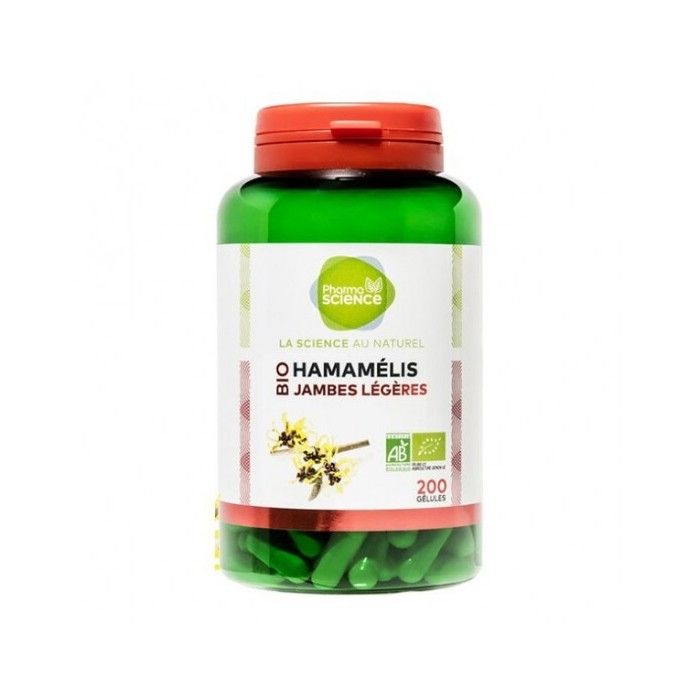 Pharmascience hamamélis bio jambes légères 200 gélules