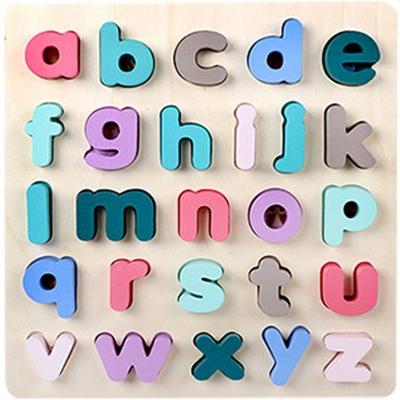 English Small Word Resource Blocks for Toddlers, Korean Popular Puzzles