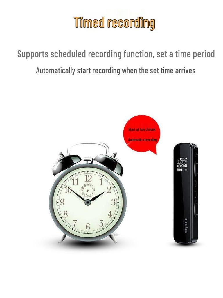 2025 Portable Noise-Canceling Voice Recorder: Long Standby, Student & Professional Use, Converts Speech To Text.