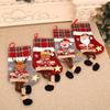 Christmas Stocking Christmas Tree Pendant Snowman Santa Elk Bear Children Gift Bag Family Party Decorations New Year'S Gifts
