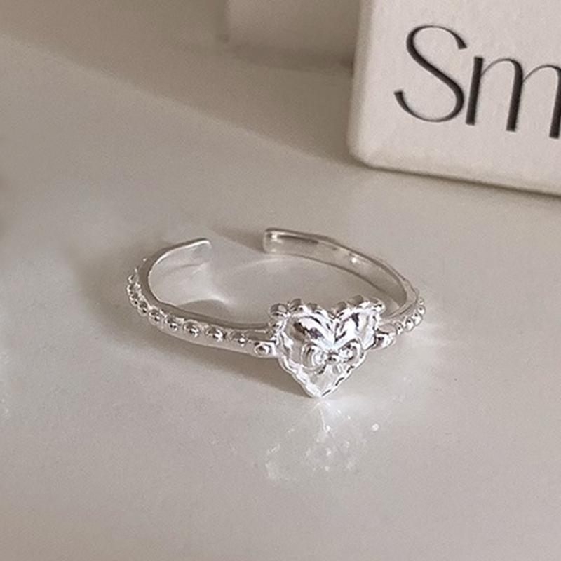 925 Sterling Silve Moonstone Irregular Ring for Women Party Gift Adjustabler Personality Korean Dropshipping