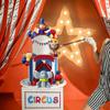 19 PCS Circus Cake Decoration Birthday Cake Decorations Balls Cake Picks for Carnival Birthday Party Supplies Baby Shower Decor