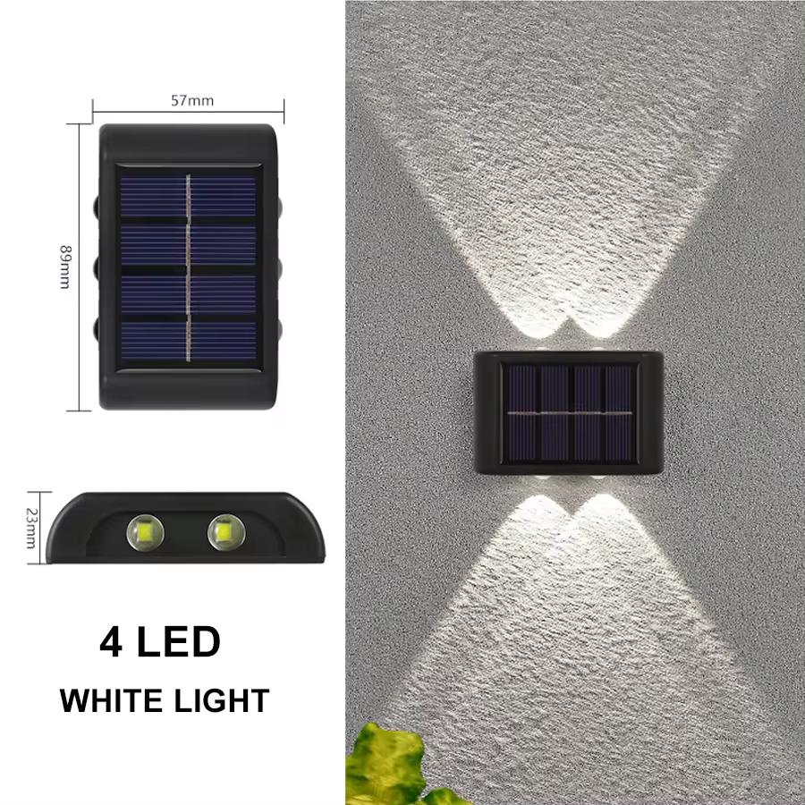LED Solar Light Outdoor Lighting Waterproof Solar Wall Light for Courtyard Street Landscape Garden Decoration Wall Lamp