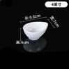 White Melamine Sauce Dish Household Plastic Tableware Not Easily Broken Soy Sauce Dish Solid Color Sushi Plate Kitchen Supplies