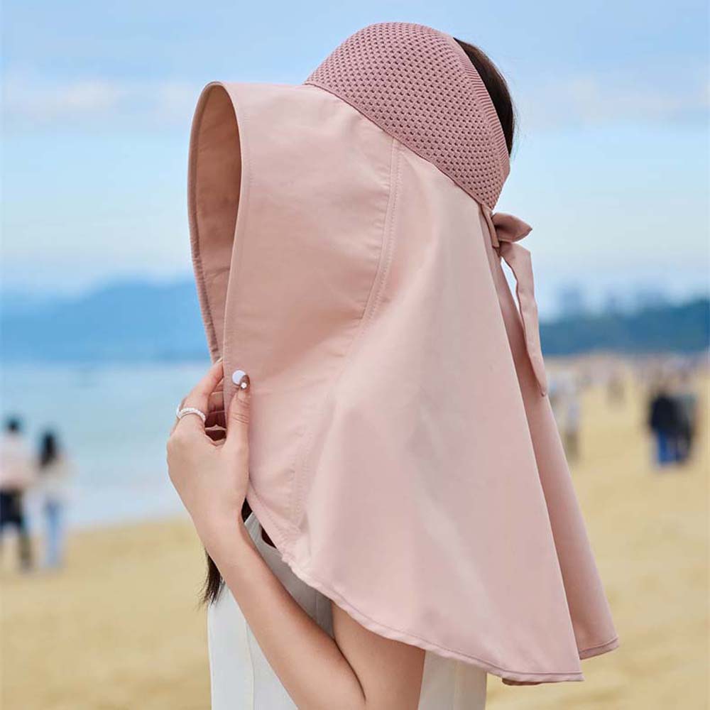 Wide Brim Mountaineering Cap Breathable Hiking Bucket Hat Foldable Women Sun Cap  Famale