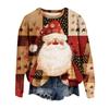 Dam Toppar Dam Långärmad Sweatshirt Casual Rundhals Lös Passform Pollover Fleece Toppar