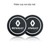 2Pcs Car Anti Slip Coaster Anti-noise Water Cup Pad Cushion Car Accessories For Renault Dacia Koleos Clio Laguna 2 Megane 2 3 Duster Logan
