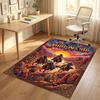 Western Sunset Theme Soft Crystal Velvet Rug Custom Name & Text Print Non Slip Floor Rug for Bedroom Living Room