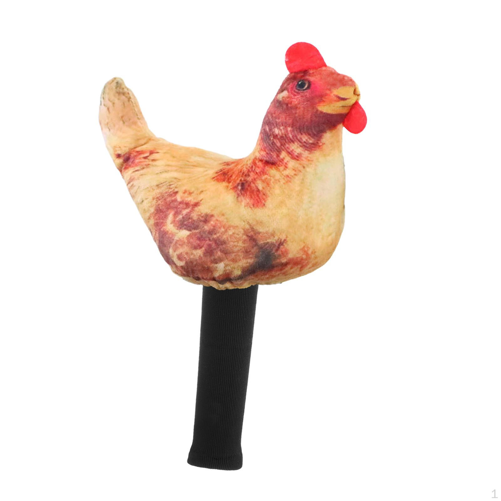 

Деревянный головной убор для гольфа с животными, чехол для головы клюшки, защита от царапин при транспортировке, милый практичный защитный чехол rooster