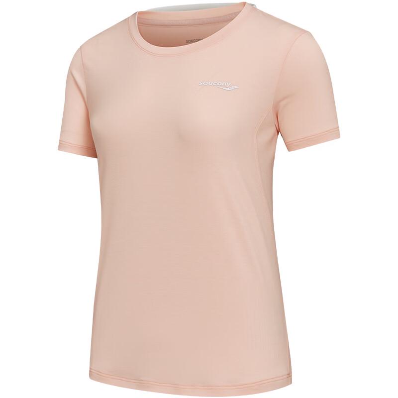 Saucony Women's Slim Fit Breathable Knit Short T-Shirt