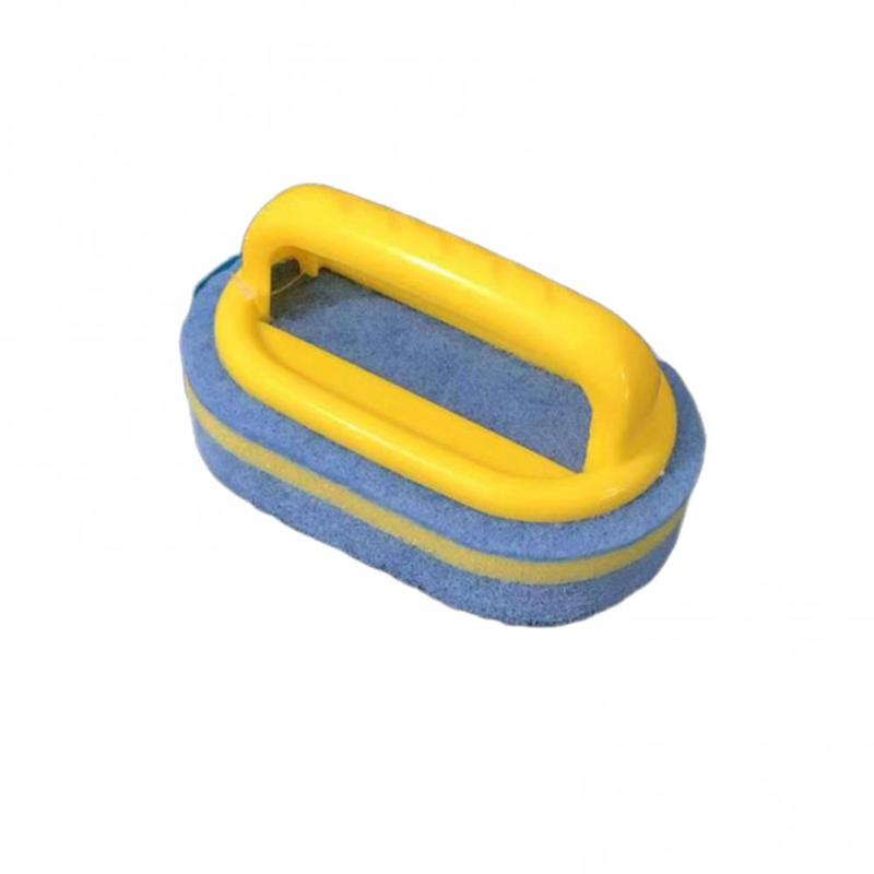 

Щетка для чистки унитаза для кухни, ванной комнаты, губка, щетки для чистки стеклянных стен, губка с ручкой, керамический слот для окна, щетки для чистки, инструменты жёлтый