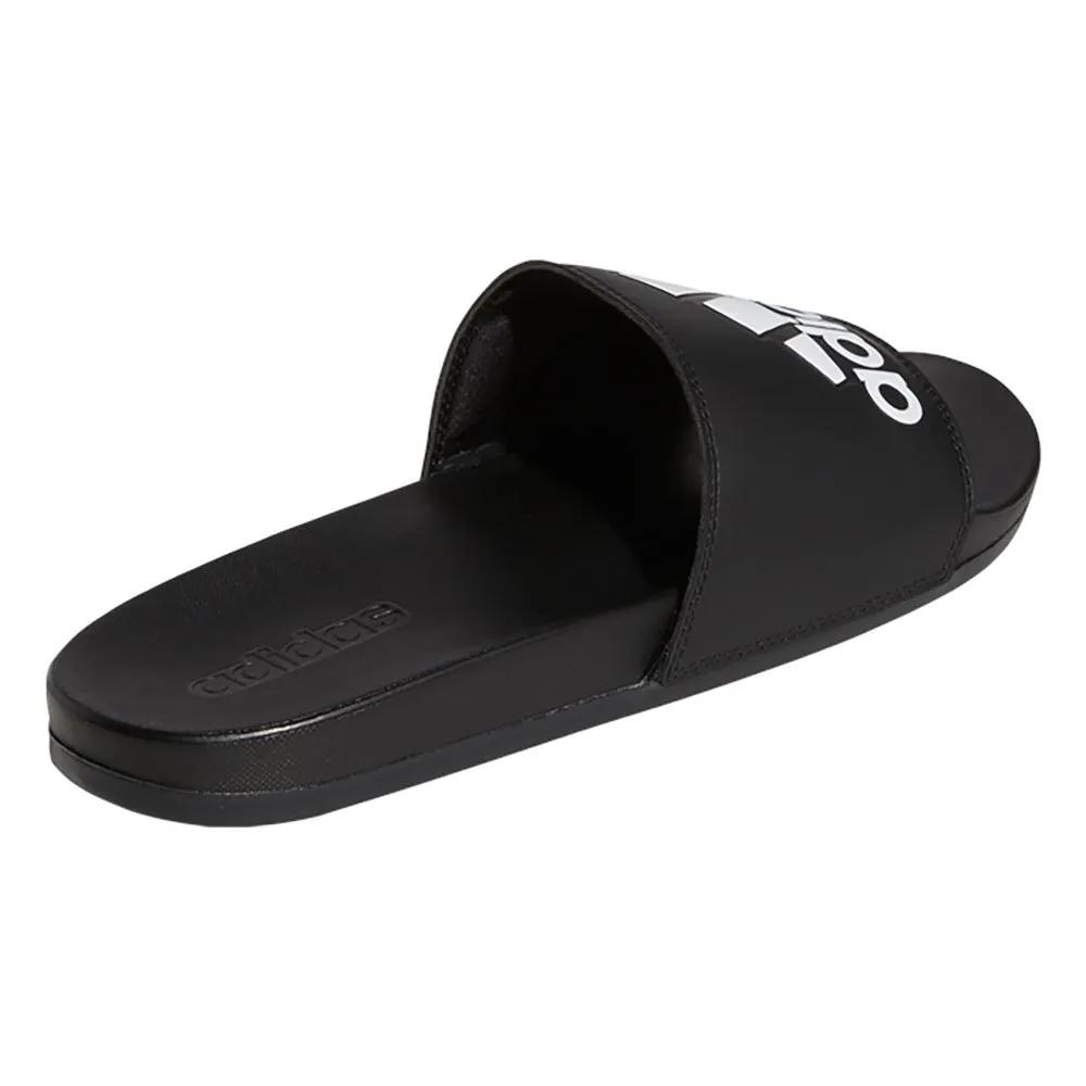 adidas Adilette Comfort Slippers Cushioned Insole Black/White