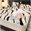 Milk Velvets Waterproof Bedsheet Winter Coral Velvet Bed Cover Thick Cotton Mattress Protective Covers Machine Washable and Easy To Clean Fitted Sheet