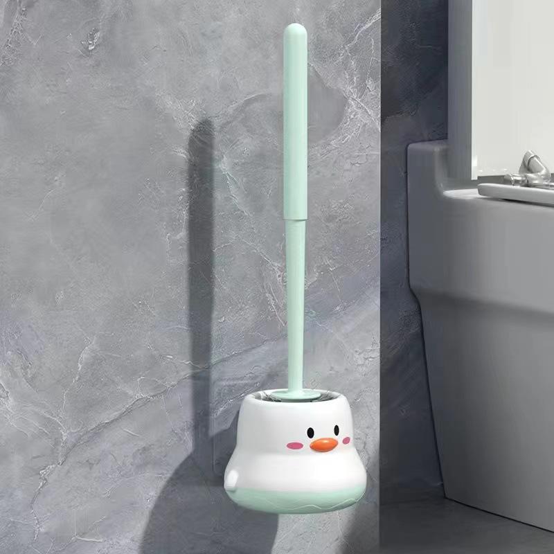 Toilet Brush Household No Dead End Brush Toilet Washing Toilet Cartoon Long Handle Toilet Brush Cleaning Brush Toilet Cleaning Set