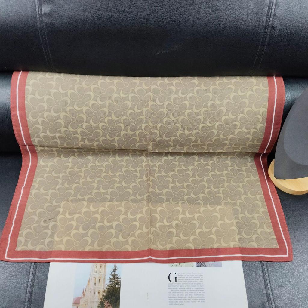 Foulard Rétro Chevrons Coton-Lin Soie: Sensation velours, Petit carré, Châle protection solaire, Cache-cou & Foulard pour femme.