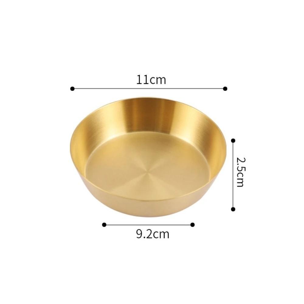 Einlagiges Gewürz-Dip-Schälchen 304 Edelstahl Kalte Speisen Kimchi-Schale Koreanisches Barbecue