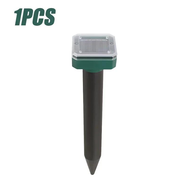 

1/2/4 шт. Ультразвуковой отпугиватель вредителей на солнечной батарее, водонепроницаемый, отпугиватель кротов, змей, мышей, грызунов для улицы, сада, двора, фермы B-1PC
