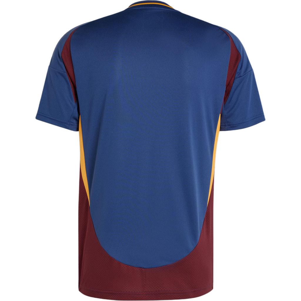 Adidas AS Roma Series Fan Version Second Away Brand Logo Sports Slim Fit Short Sleeve Retro Football Shirt Men Tops Tech-Indigo IT6062