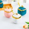 Salt MSG seasoning jar seasoning box ceramic high-end kitchen supplies household chili oil jar combination set