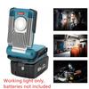 Rechargeable LED Work Light for Makita BL1815 Cordless Outdoor Light 14.4V BL1415/18V Tools, Li-ion Battery,