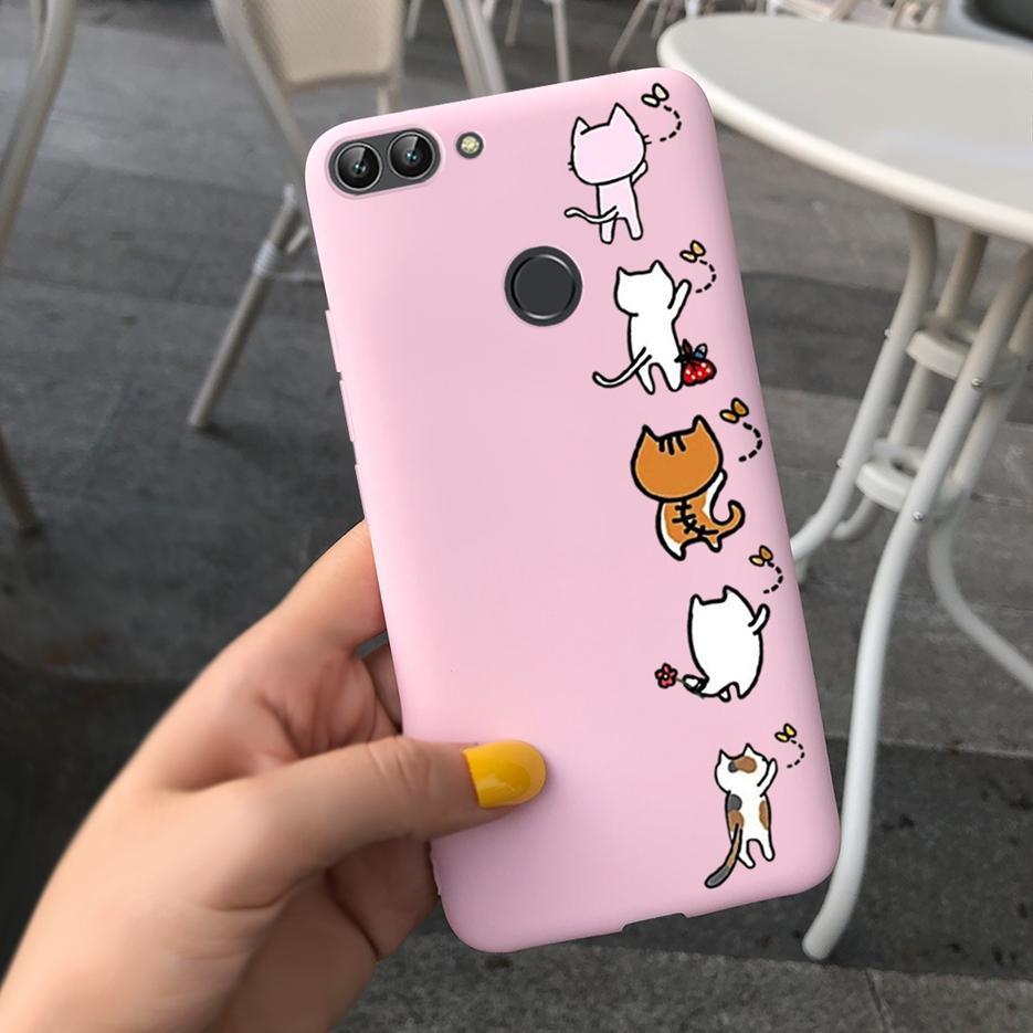 Para Capa Huawei P Smart FIG-LX1 FIG-LA1 Nova Arte Pintada Coque Capa de Silicone Macio Para Huawei P Smart PSmart 2018 Capa Traseira