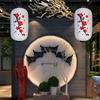 Cloth Japanese Lantern Long Shaped Hanging Lantern Fashion Party Decoration