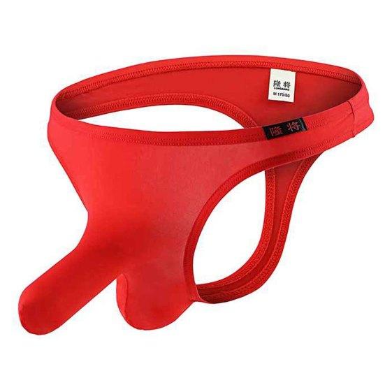 Longjiang Thong Solid Color Breathable Men Elephant Nose Elasticity G-strings for Sleeping