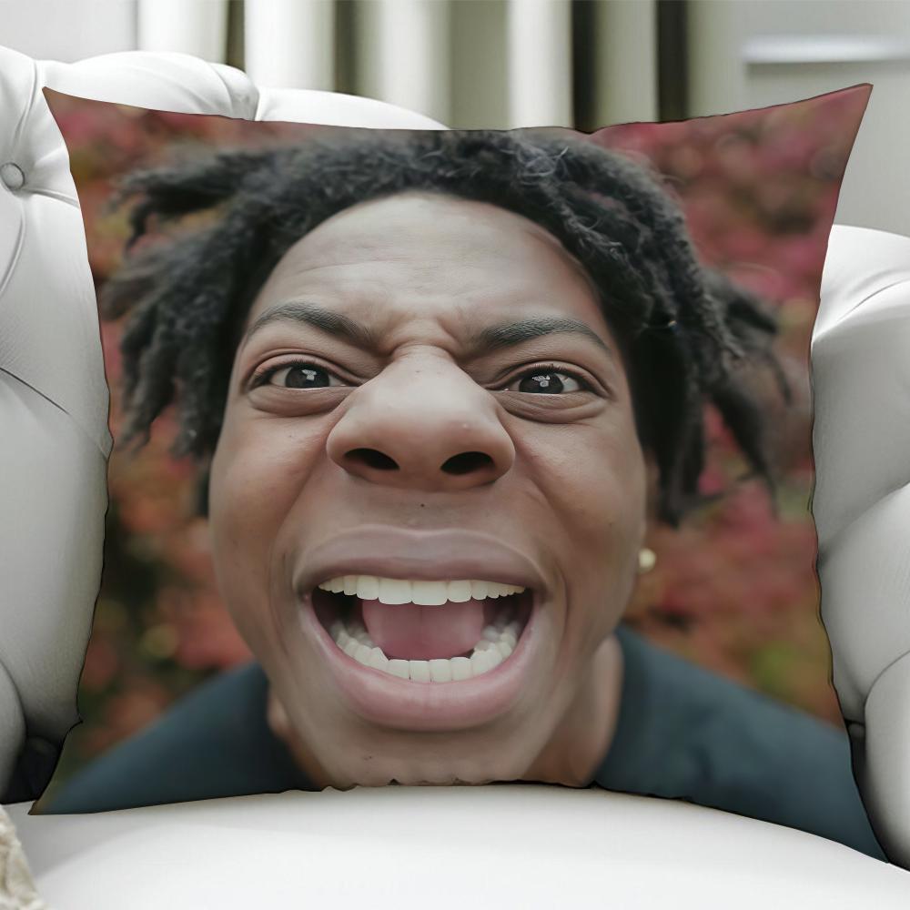 

Cool IIshowspeedES Funny cushion cover Birthday Anniversary Gifts Double Sided Printed Zipper Cushion Cover Soft Skin Bedding 30x30cm