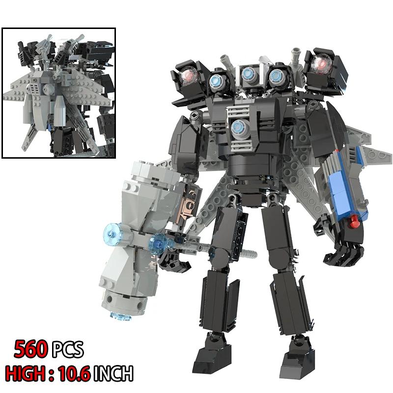 New Skibidi Toilet Weapon Titan TVMan Action Figure Building Block Toys For Boys Cameraman Bricks DIY Model For Kid Adult Gifts