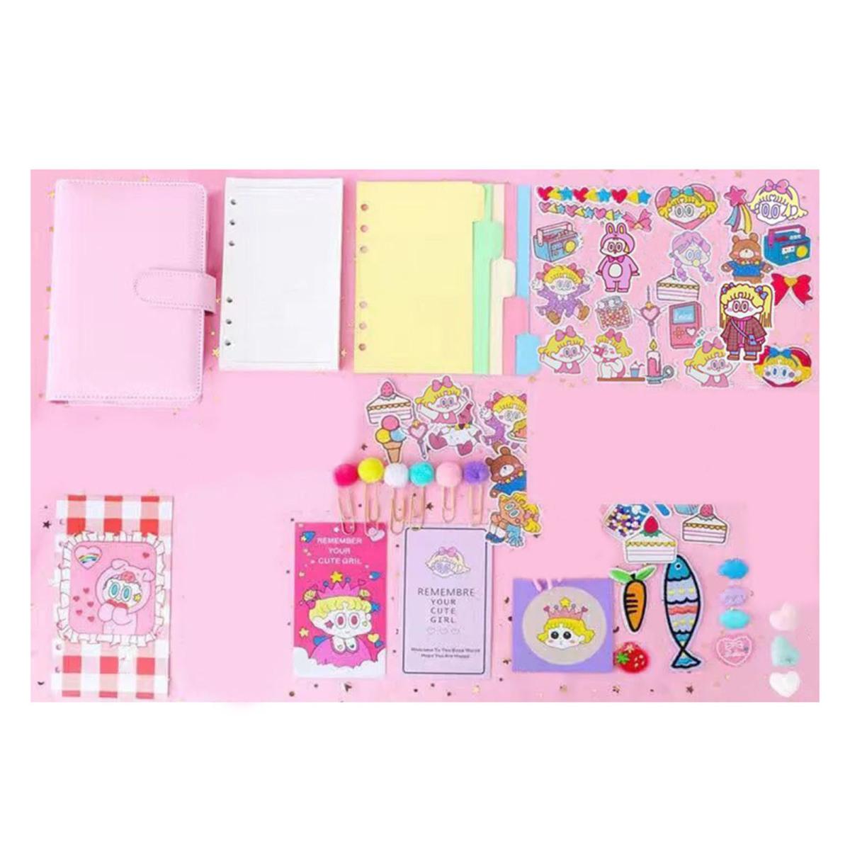 

Журналы для девочек, портативные 40 сетчатых внутренних страниц, водостойкая поверхность, канцелярские принадлежности, тетради с героями мультфильмов, справочник, канцелярские принадлежности для студентов розовый