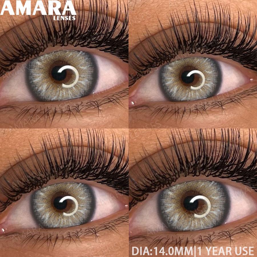 

AMARA Color Contact Lenses for Eyes Yearly Use Lenses Gray Contact Lens Beautiful Pupils