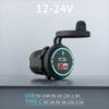 12V-24V Car   QC3.0 Fast Charging USB and PD Dual Port   for Car Motorcycles,  h Bikes, SUVs, Boats IP66 Waterproof Multiple   A