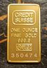 Nachbildung Credit Suisse Barren CREDIT SUISSU 24K Reingold Gold
