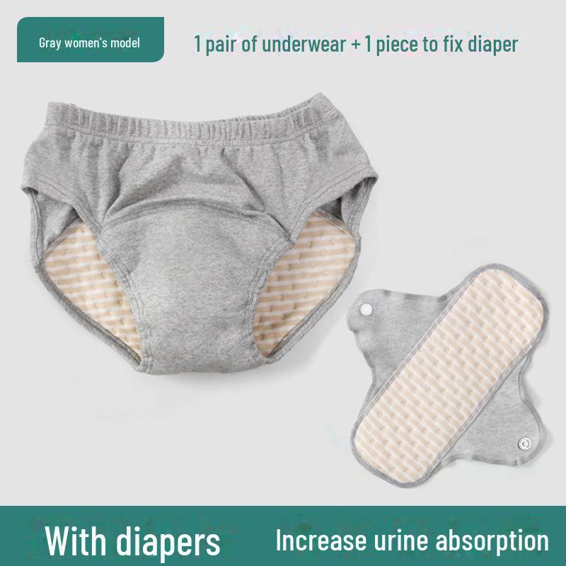 Washable Elderly Incontinence Underwear - Anti-Leak Bed-Rest Care Diaper 