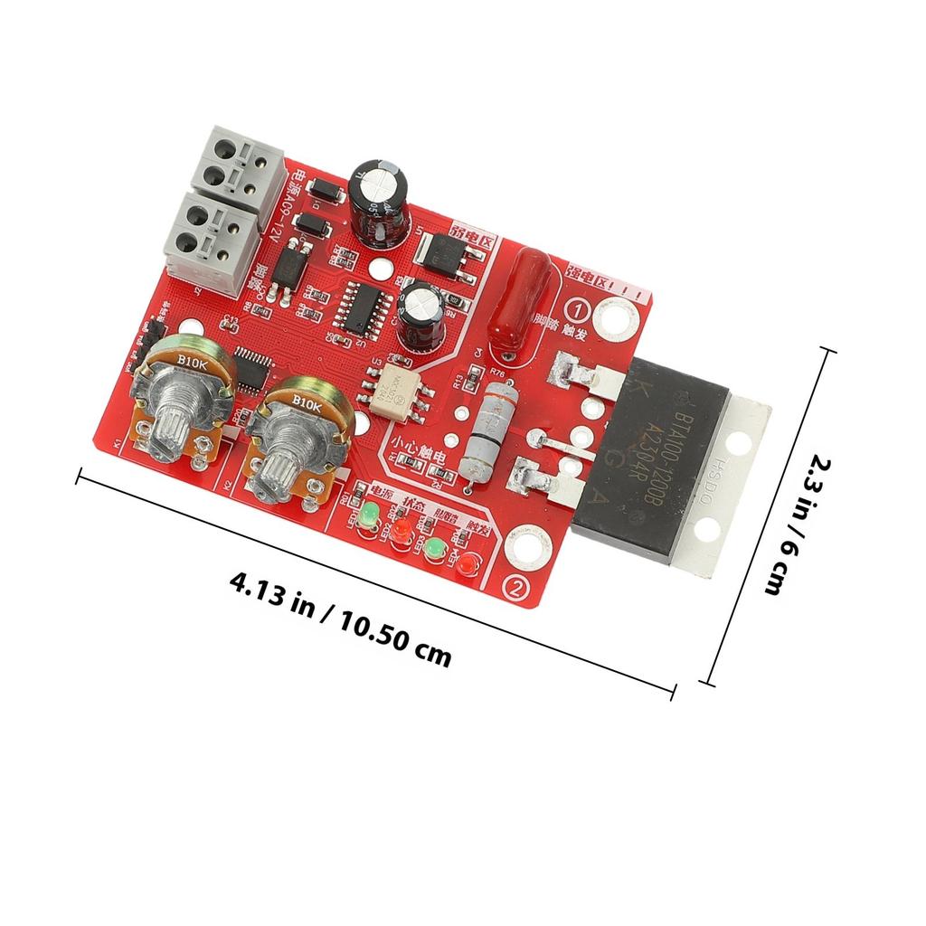 Spot Welder Control Board 100A Digital Time Current Adjustment High Stability DIY Spot Welding Controller Panel