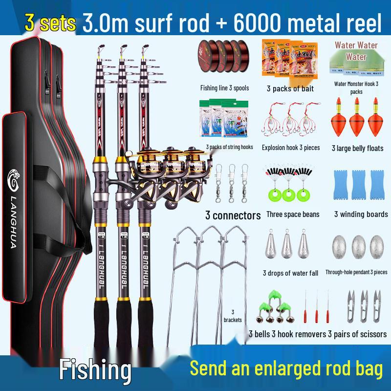 Special Offer: Long Cast Sea Fishing Rod Set with Accessories