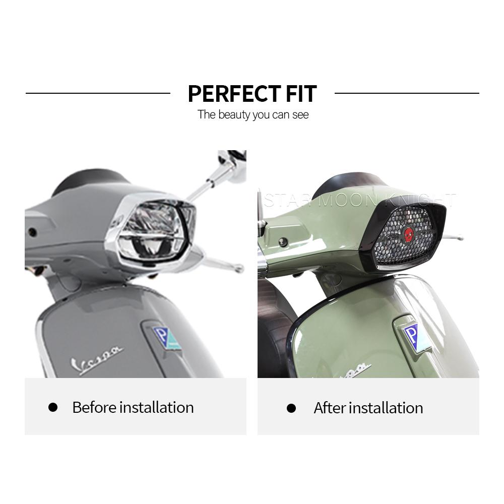 For Vespa Sprint 150 2017 2018    2022- Motorcycle Accessories Headlight Protector Grille Guard Cover Protection