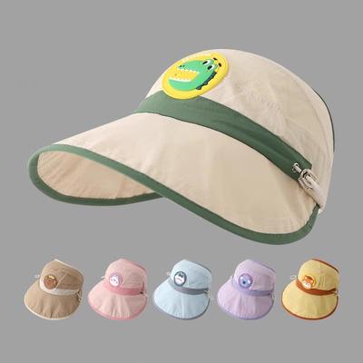 Kinder Sonnenschutzhut Sommer Schnelltrocknend Anti-UV Offene Oberseite Schirm Leicht Großer Schirm Kleinkinder Outdoor Bekleidung Zubehör
