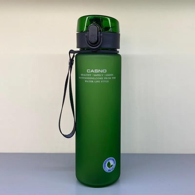Portable Gym Travel Leakproof Drinking Water Bottle 560ml Plastic Frosted Fitness Lightweight Cups Outdoor Riding Bottles Gifts