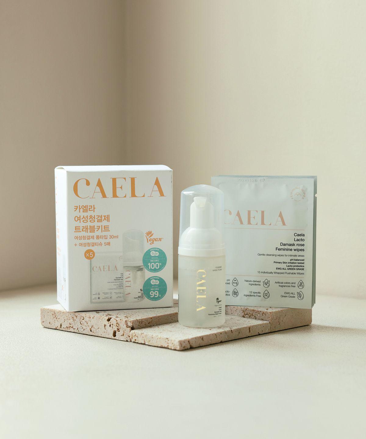 Feminine Wash Travel Kit (Foam 30ml + Cleansing Wipes 5 Sheets)